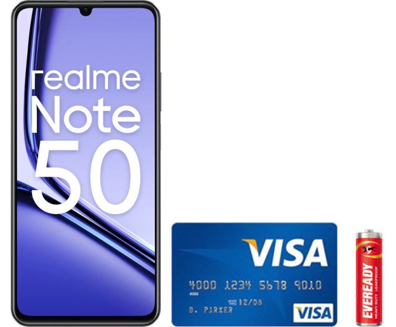 Comparaison de la Taille Réelle du Corps du Realme Note 50