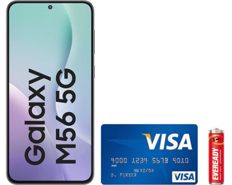 Samsung Galaxy M56 5G Real Life Body Size Comparison