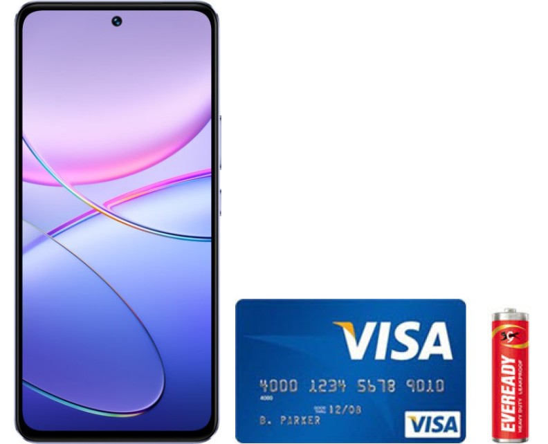 Comparaison de la Taille Réelle du Corps du Vivo V40 SE 5G