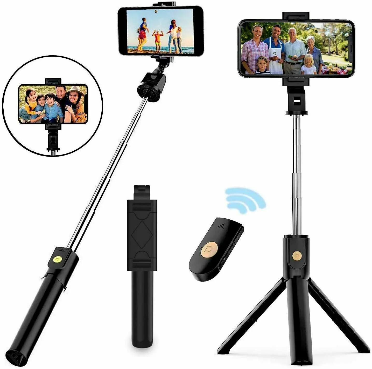 2-in-1 Selfie Stick and Tripod for Phones